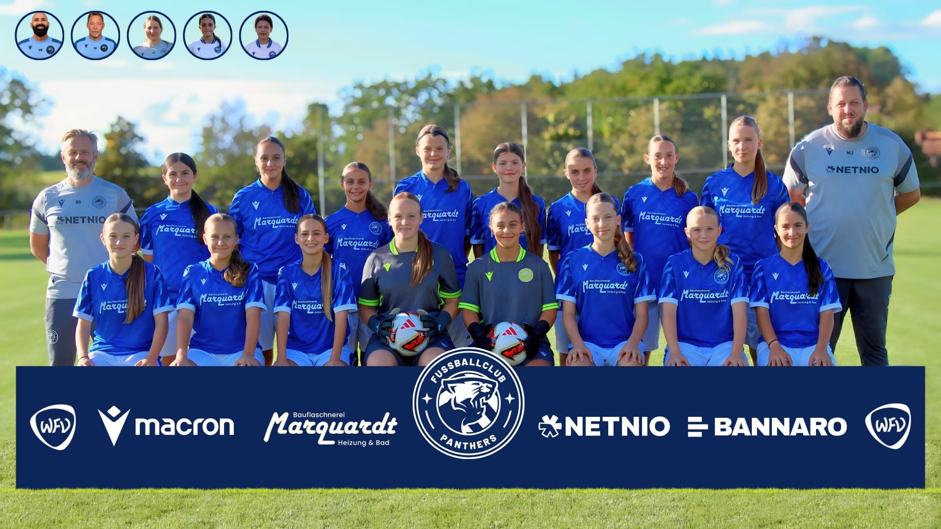 Offizielles Teamfoto FC PANTHERS U15W